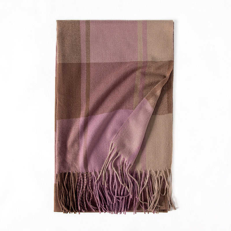 Thick Warm Tassel Artificial Cashmere Scarf
