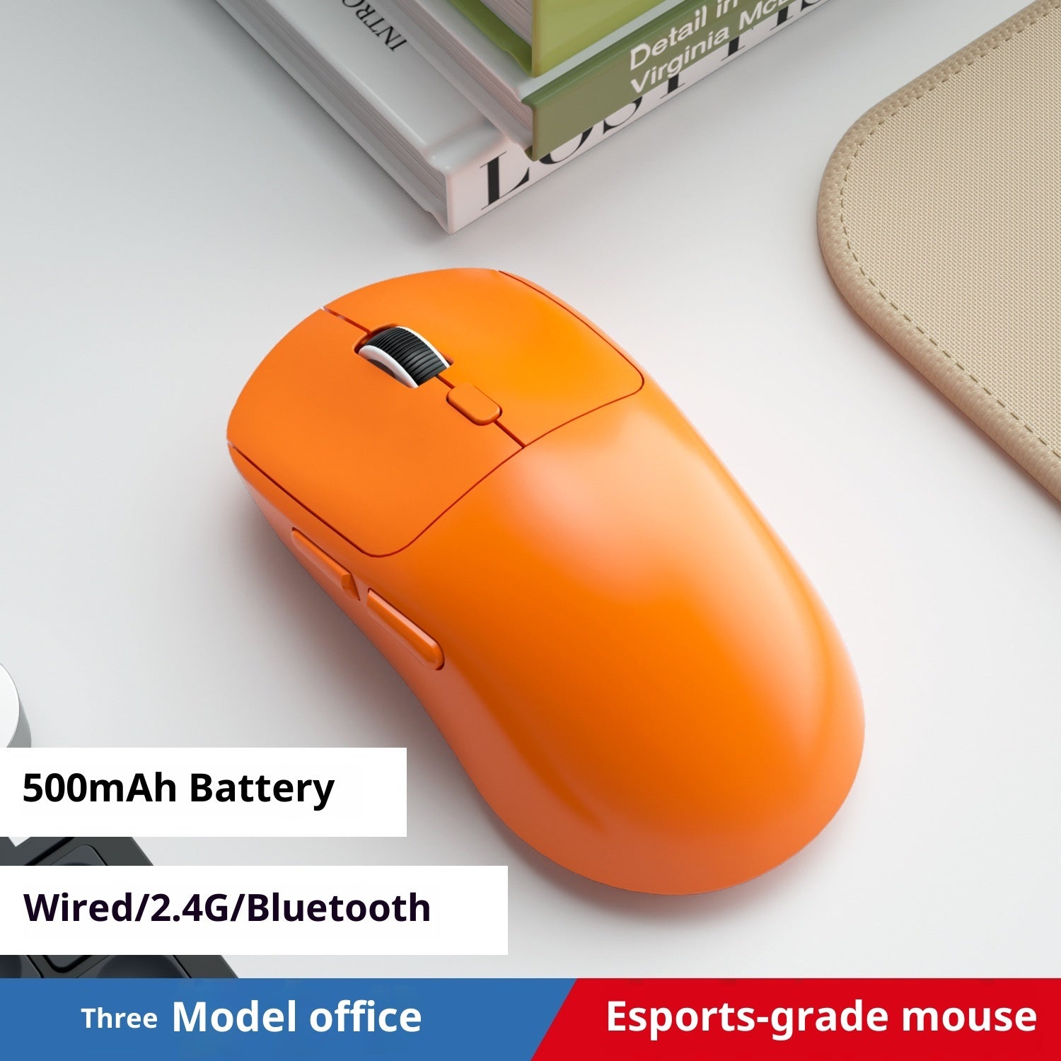 Bluetooth Wired Three-model Mouse Office Notebook Game Multi-color Mute Wireless Mouse