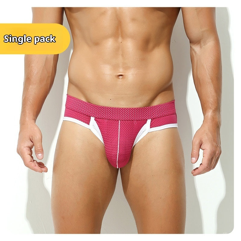 Men's Triangle Underwear Separated Scrotal Support Bag Briefs