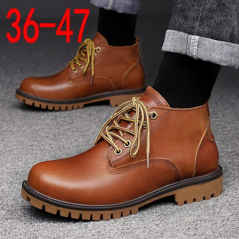 High Quality Height Increasing Insole First Layer Cowhide Big Head Men's Shoes