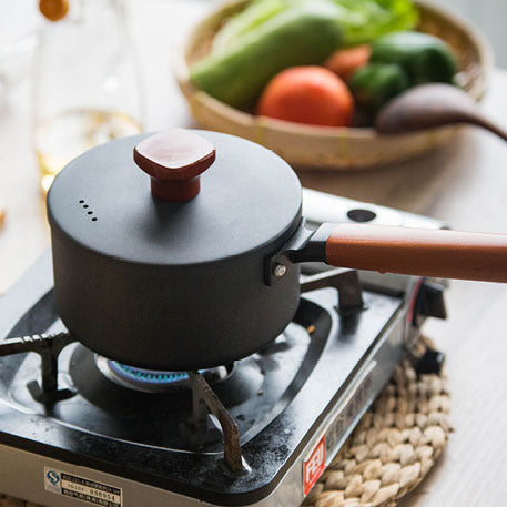 Three-Piece Gift wok flat bottom non-stick old-fashioned iron pot household soup pot steamer multi-functional breakfast frying pan wholesale