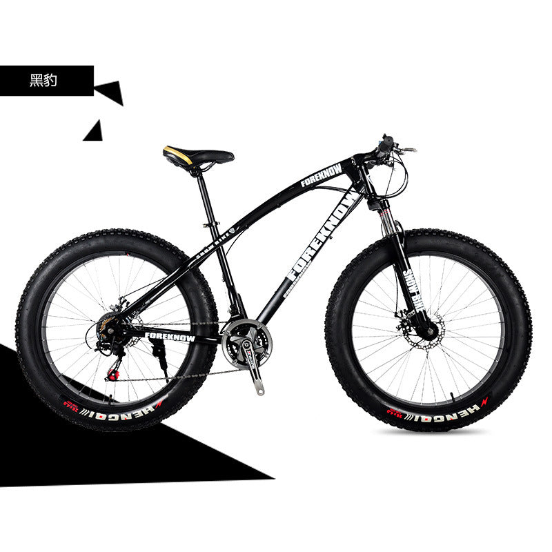 Factory Direct Wholesale Snow Bike 26/ 20inch Double Disc Brake Mountain Snow Beach Fat Tire Variable Speed Bicycle