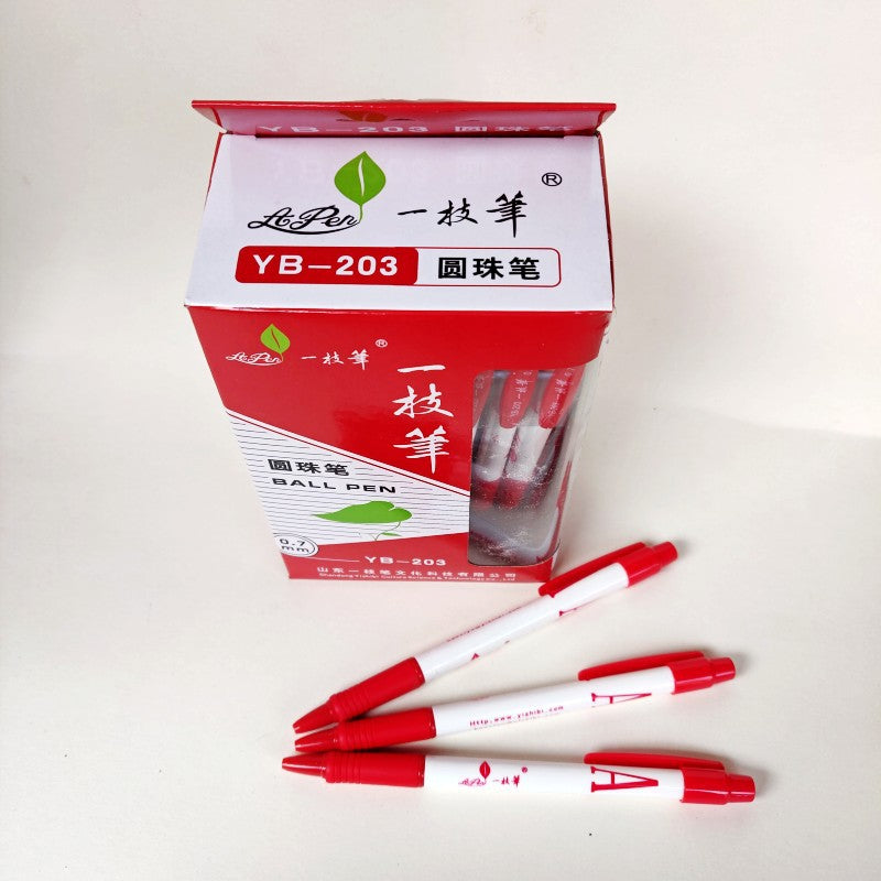 A Ballpoint Pen 0.7mm Color Bullet Tip Office Oil Pen Yb-203 Office Essential