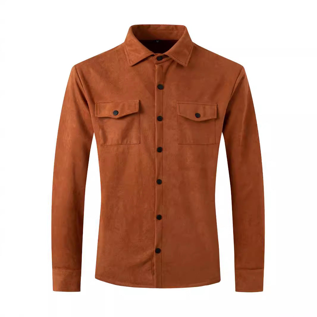 Spring And Autumn Men's Turn-Down Collar Casual Jacket Europe And America