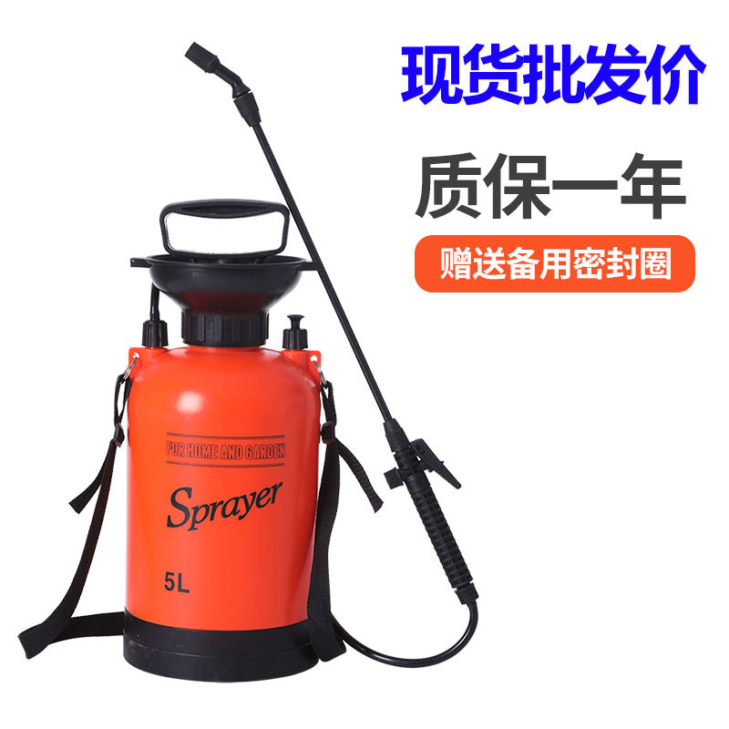 5L Manual Sprayer Household Cleaning and Disinfection Gardening Flowers Watering Shoulder Pressure Spraying Can Pesticide Atomization
