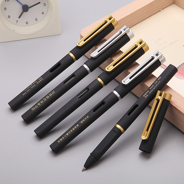 Business ballpoint pen advertising pen black gel pen custom logo water pen water pen signature pen custom carbon pen