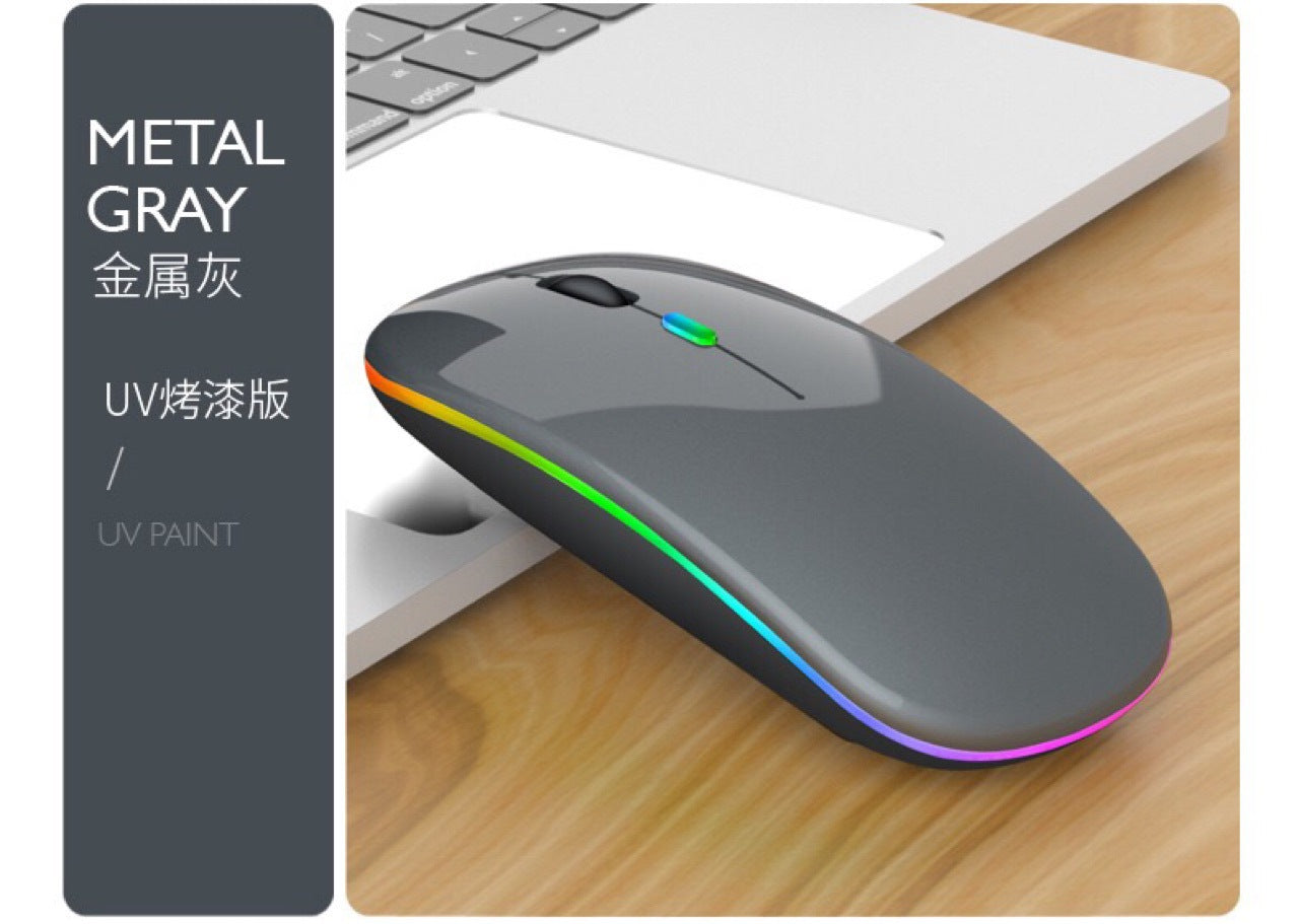 New Bluetooth dual-mode charging mouse 5.1 mute silent laptop manufacturers explosion wireless luminous mouse