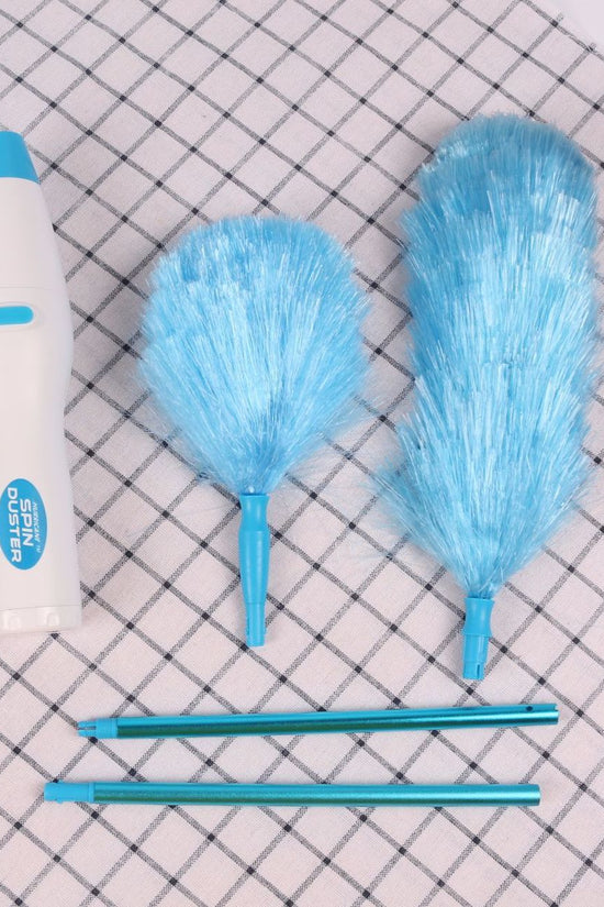 New Electrinic Hair Brush Spin Electric Hand Duster Motorized Dust Baguette Eliminates Dust House Clean Brush