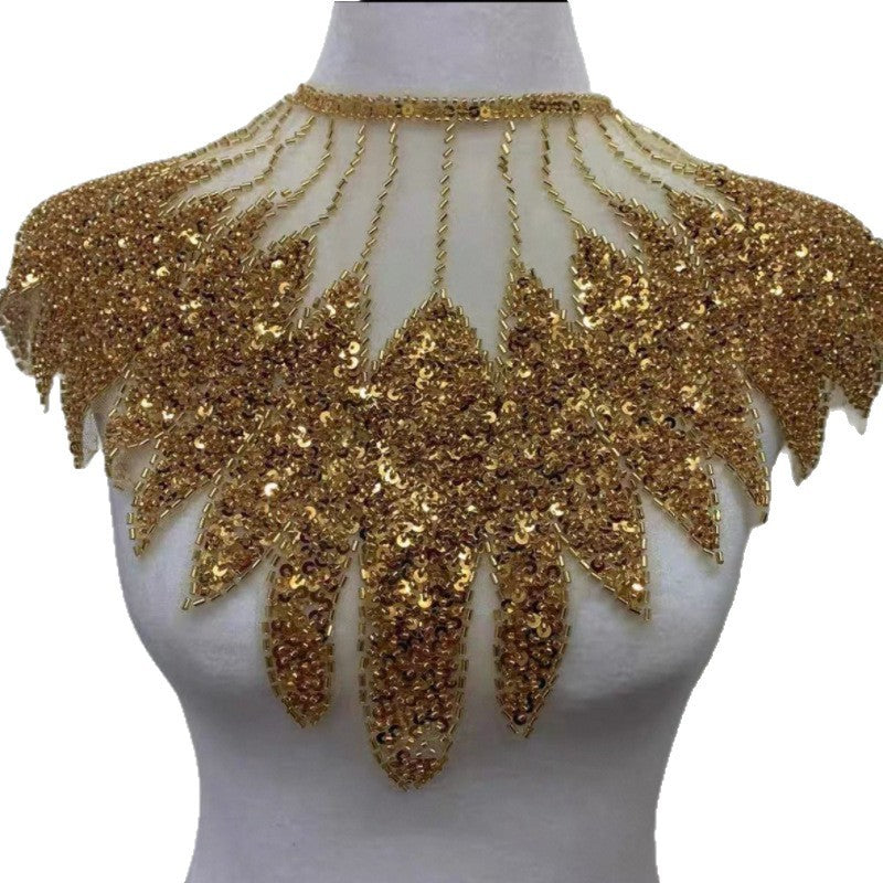 Bride Wedding Dress Front And Rear Shawl