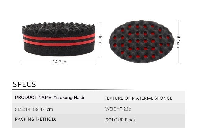 Black Curly Hair Oval Memory Spong Mop