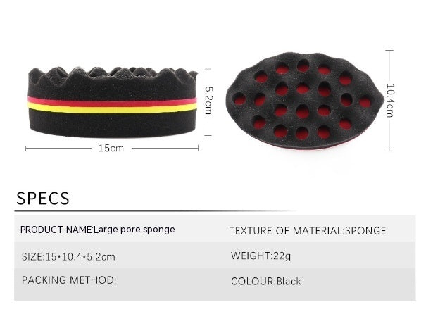 Black Curly Hair Oval Memory Spong Mop