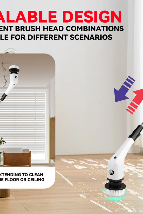 Electric Cleaning Brush Household Multi-functional 7-in-1 Toilet Bathroom Cleaning Brush