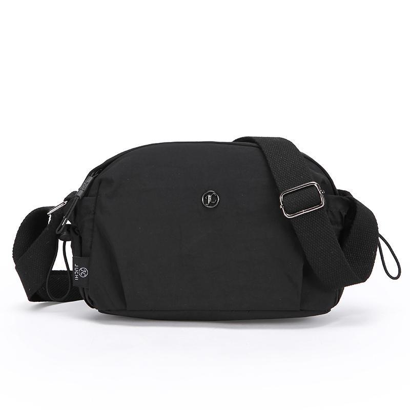 Lightweight Nylon Fashionable Simple Versatile Casual Multi-layer Shoulder Travel Crossbody Bag For Women