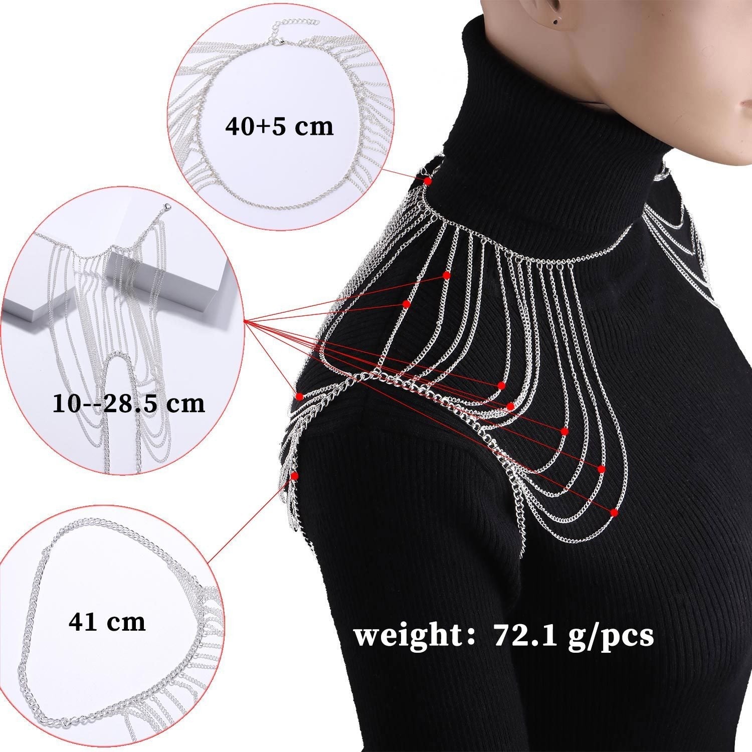 Fashion Simple Multi-layer Body Chains Women