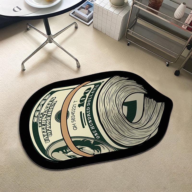 Dollar Banknote Cross-border Door Mat Factory Wholesale Amazon Entrance Floor Mat Decorative Door Wear Mat