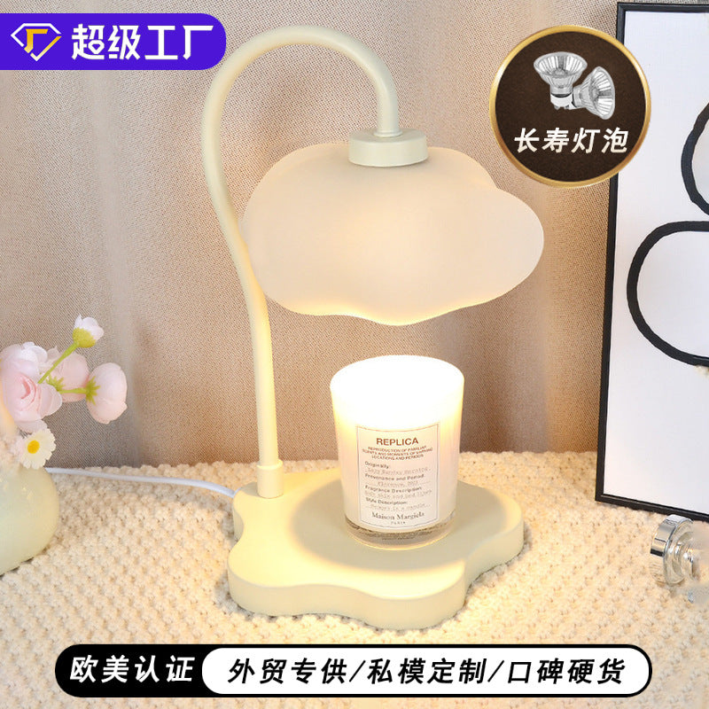 Creative Cloud Melted Wax Lamp Timing Dimming Atmosphere Night Light Expanding Scented Candle Scented Lamp Desktop Table Lamp