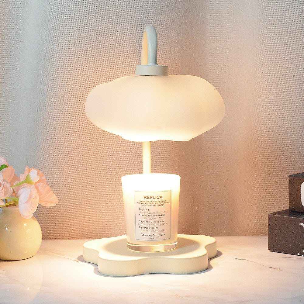 Creative Cloud Melted Wax Lamp Timing Dimming Atmosphere Night Light Expanding Scented Candle Scented Lamp Desktop Table Lamp