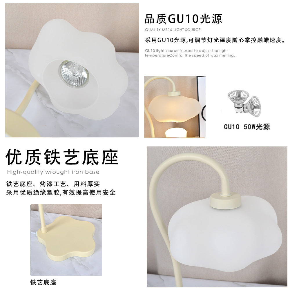 Creative Cloud Melted Wax Lamp Timing Dimming Atmosphere Night Light Expanding Scented Candle Scented Lamp Desktop Table Lamp