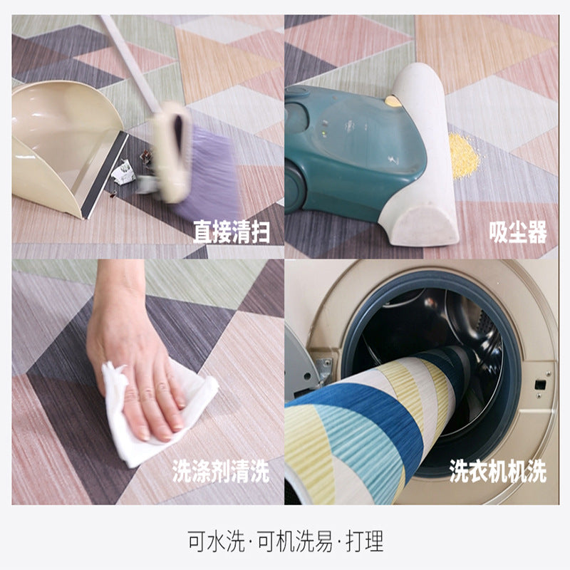 Internet Red Explosions 70cmX100cm Crystal Velvet Printed Floor Mat Entrance Door Mat Kitchen Bathroom Door Mat