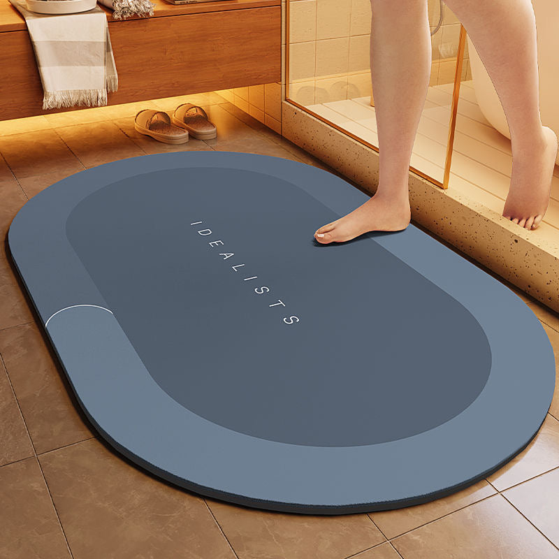Bathroom Diatom Mud Water-Absorbent Non-Slip Floor Mats Entrance Door Mats Bathroom Quick-Drying and Stain-Resistant Floor Mats