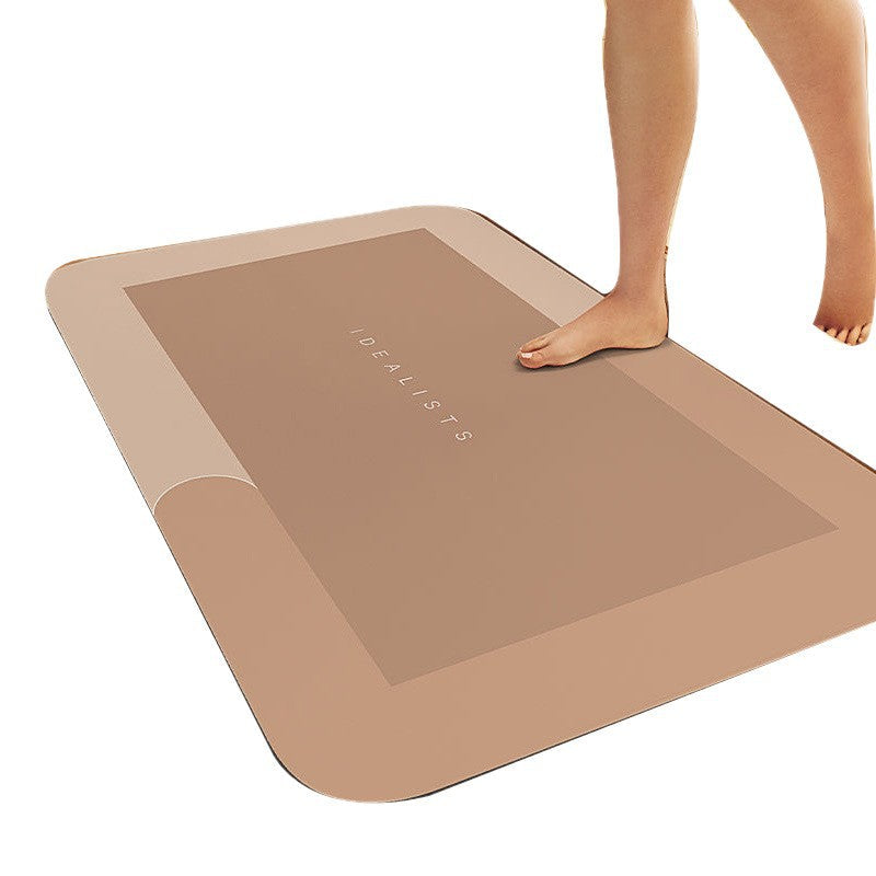 Bathroom Diatom Mud Water-Absorbent Non-Slip Floor Mats Entrance Door Mats Bathroom Quick-Drying and Stain-Resistant Floor Mats