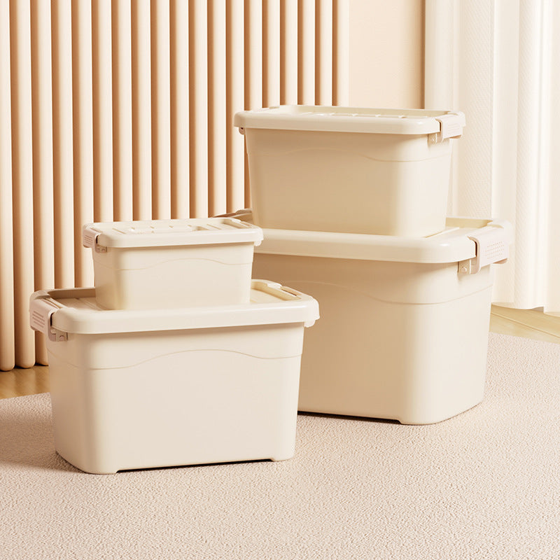 Household Miscellaneous Storage Box Living Room Large-Capacity Clothing Storage Waterproof Dustproof Thickened Desktop Storage Box
