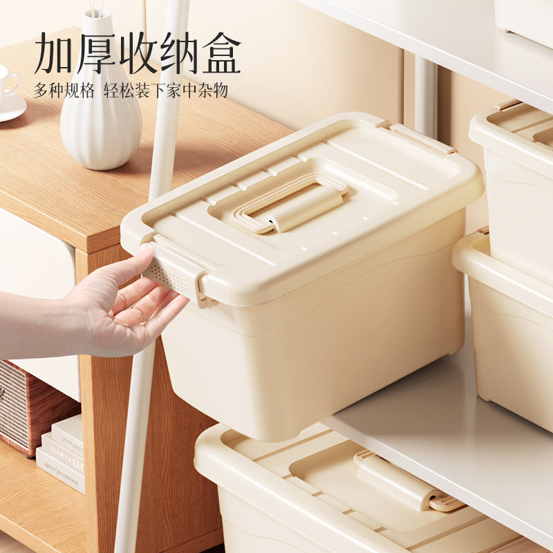 Household Miscellaneous Storage Box Living Room Large-Capacity Clothing Storage Waterproof Dustproof Thickened Desktop Storage Box