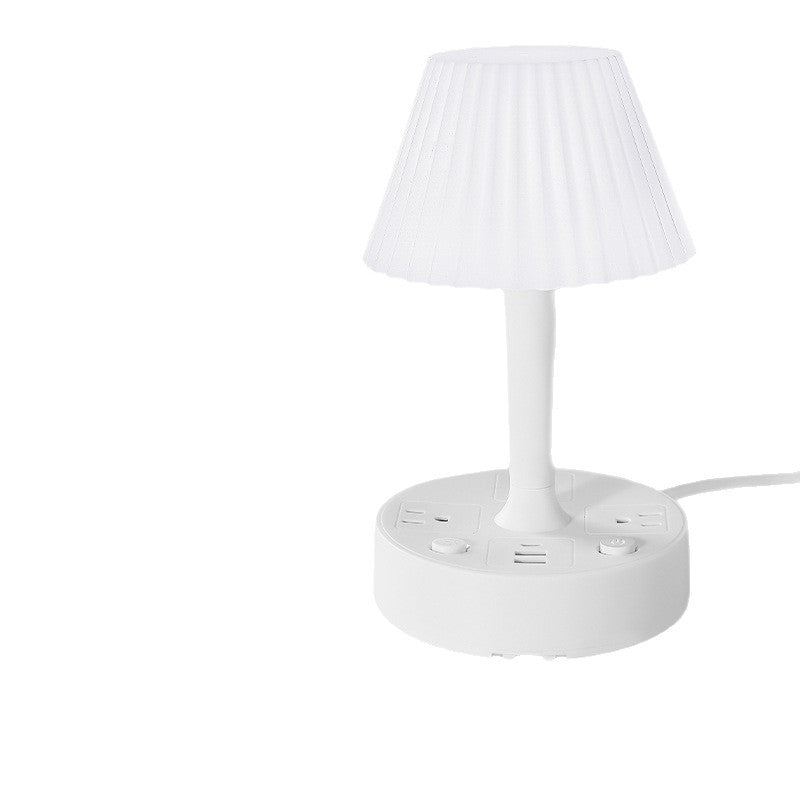 Power Strip with Desk Lamp, Bedside Ambient Light with USB and Pd Charging Ports