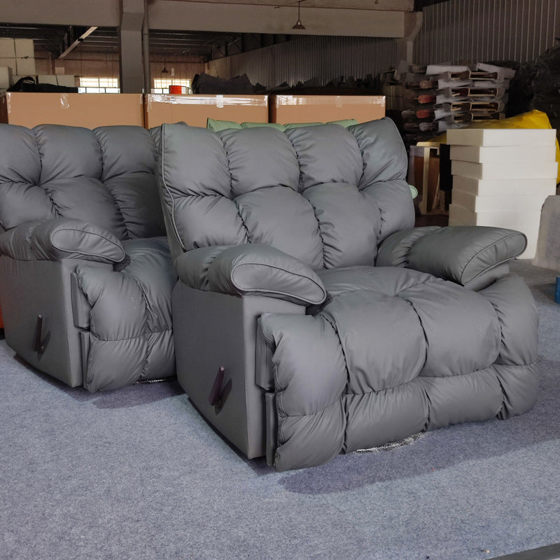 Light luxury lazy electric multifunctional sofa reclining rocking tofu block cloud massage heating rocking chair space sofa