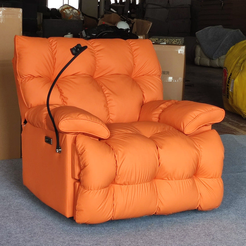 Light luxury lazy electric multifunctional sofa reclining rocking tofu block cloud massage heating rocking chair space sofa