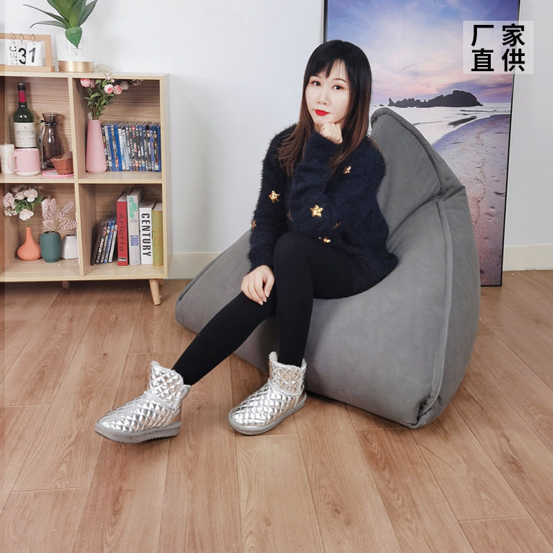 Lazy Sofa Tatami for Small Apartments, Dormitories, and Guesthouses, Tech Fabric Chair, Balcony Single Recliner, Comfortable and Relaxing