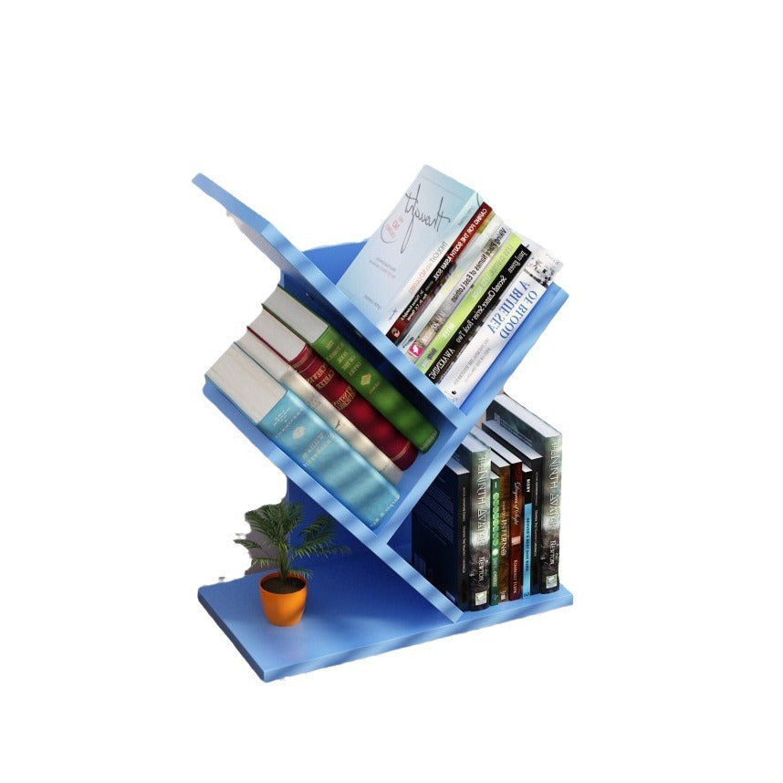 Tree-shaped Bookshelf Wall Desktop Bookshelf ins Nordic Office Simple Bedroom Room Trunk Bookshelf Small