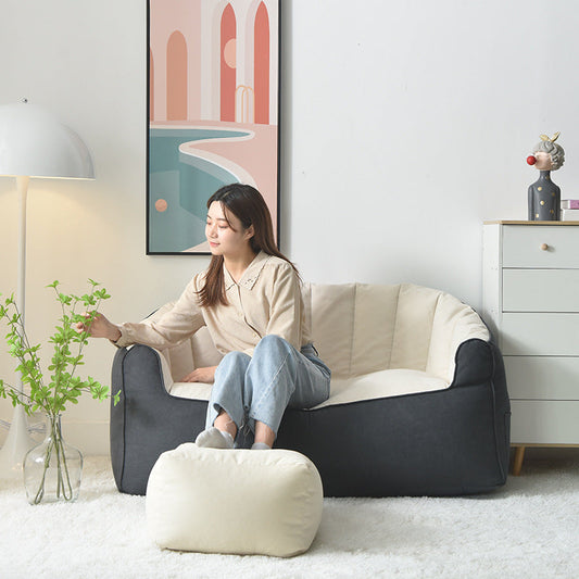 Bean bag sofa lazy sofa tatami lunch break small sofa double bedroom color matching solid color wholesale factory direct supply