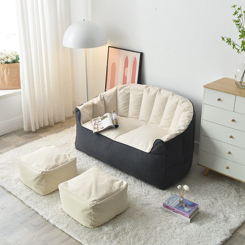 Bean bag sofa lazy sofa tatami lunch break small sofa double bedroom color matching solid color wholesale factory direct supply