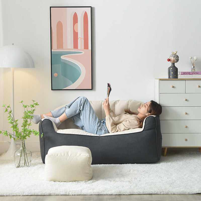Bean bag sofa lazy sofa tatami lunch break small sofa double bedroom color matching solid color wholesale factory direct supply