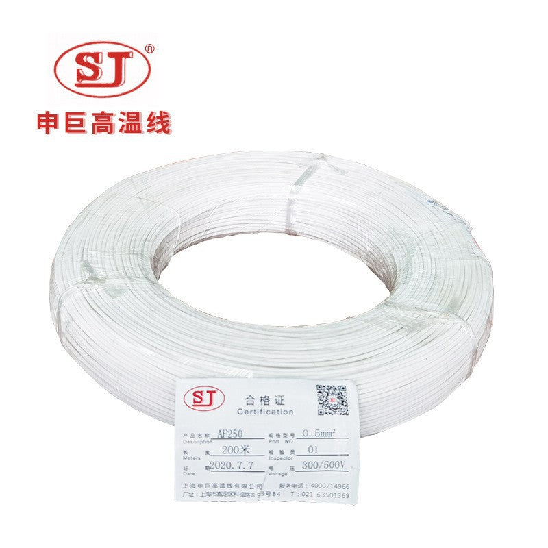 Teflon High Temperature Wire Af250 Ff46-2 Silver Plated Wire Copper Core Multi-Specification High Temperature Resistant Wire and Cable Digital Wire