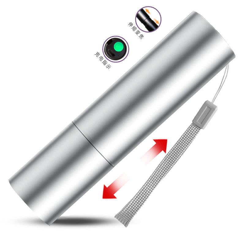 led flashlight rechargeable multi-purpose long-range portable super bright household mini portable side light