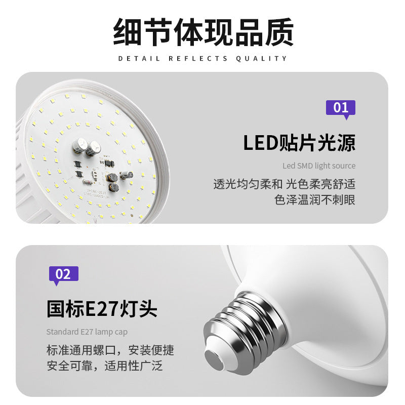 led bulb super bright e27 screw energy-saving lamp high-power special warehouse home bulb lighting lamp