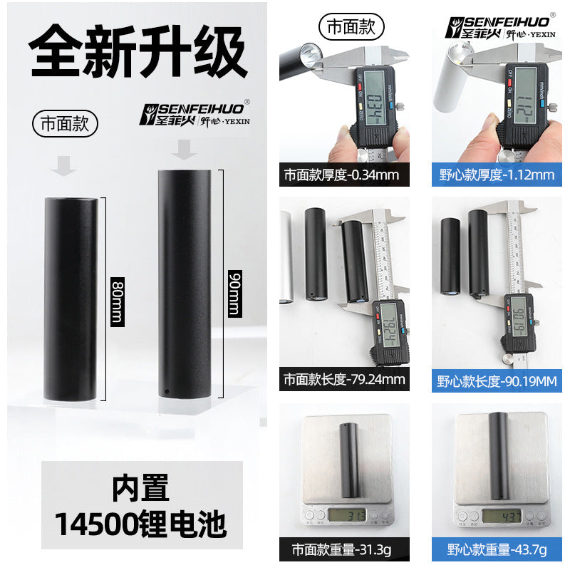 Aluminum Alloy Led Mini Flashlight USB Rechargeable Outdoor Lighting Strong Light Home Portable Gift
