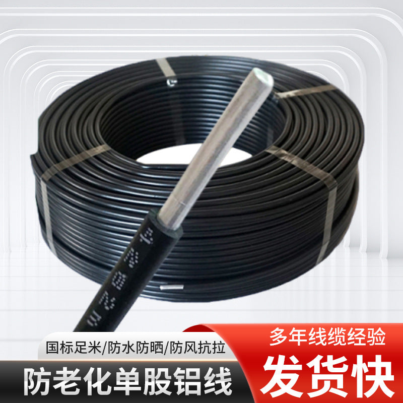 National Standard Wire and Cable Outdoor Overhead Aluminum Wire Not Prone to Aging Single-Core Pvc Insulated Conductor Blv Aluminum Core Cable Wire