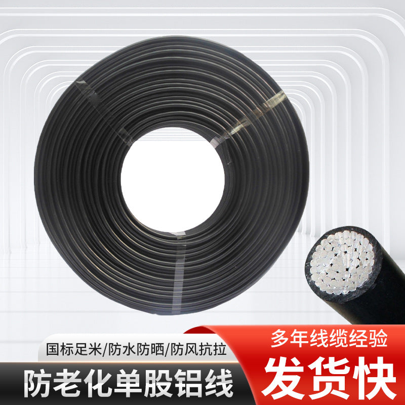 National Standard Wire and Cable Outdoor Overhead Aluminum Wire Not Prone to Aging Single-Core Pvc Insulated Conductor Blv Aluminum Core Cable Wire