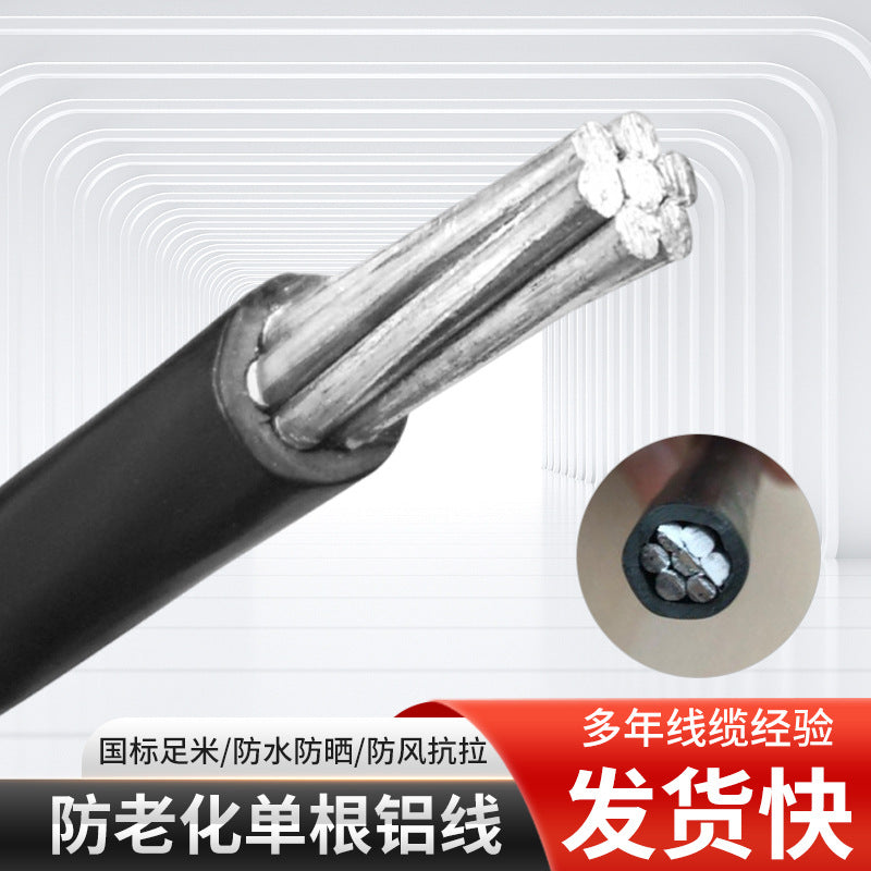 National Standard Wire and Cable Outdoor Overhead Aluminum Wire Not Prone to Aging Single-Core Pvc Insulated Conductor Blv Aluminum Core Cable Wire
