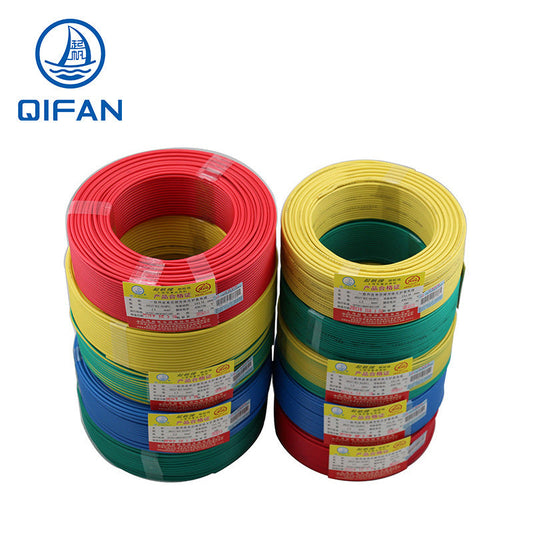 [Qifan Wire] Wdza/B-Byj0.5-630 Square National Standard Flame Retardant Environmentally Friendly Single Core Wire Copper Core
