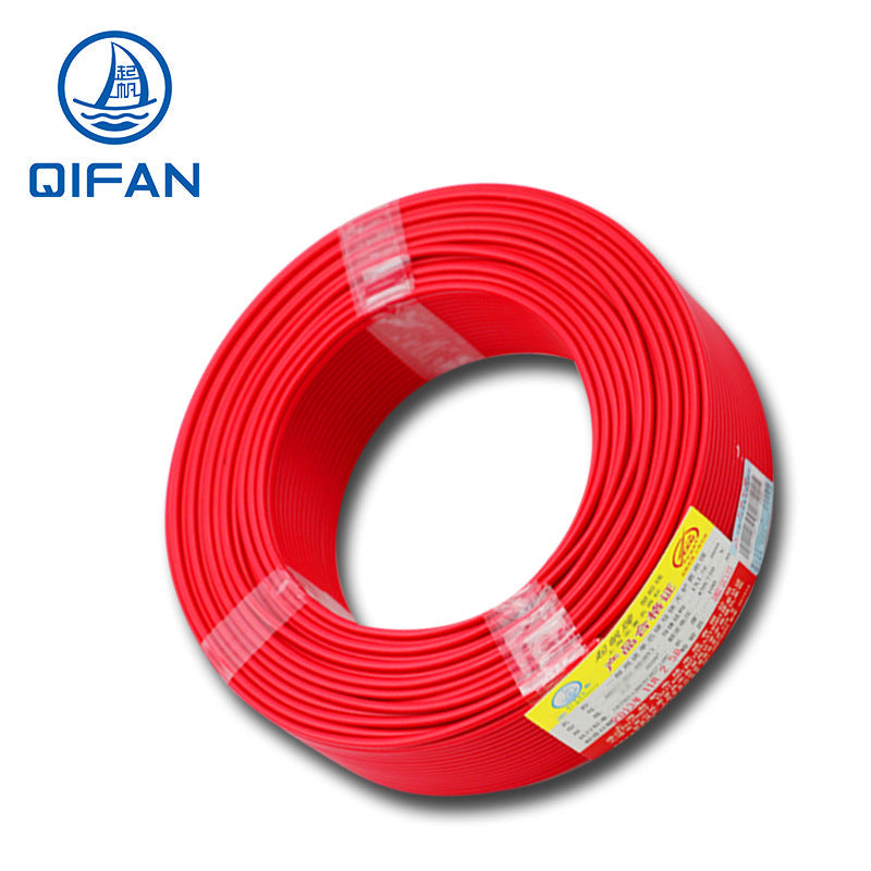 [Qifan Wire] Wdza/B-Byj0.5-630 Square National Standard Flame Retardant Environmentally Friendly Single Core Wire Copper Core
