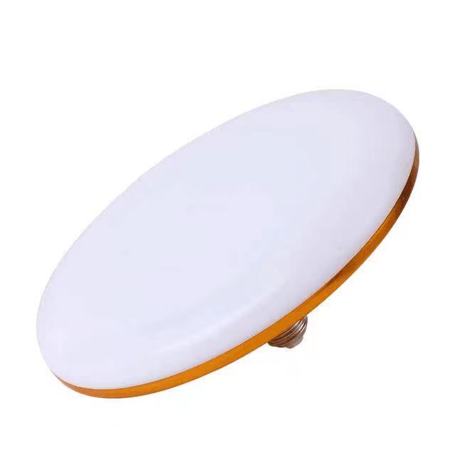 led bulb household super bright energy-saving lamp waterproof eye protection warm yellow light E27 screw highlight power saving commercial UFO lamp