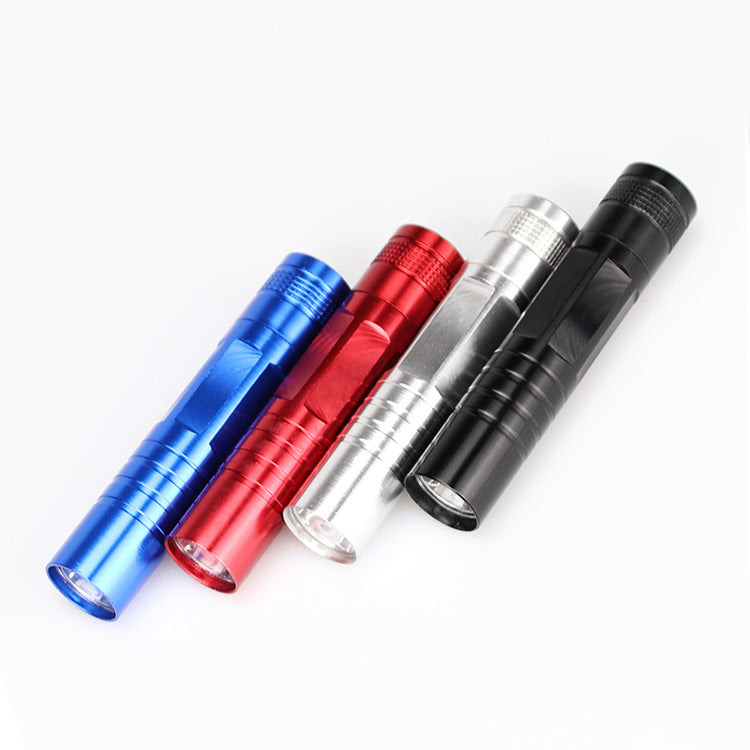 Mini LED5 Battery Flashlight Aluminum Alloy Gift Flashlight Keychain Home Camping Fishing Lighting Flashlight