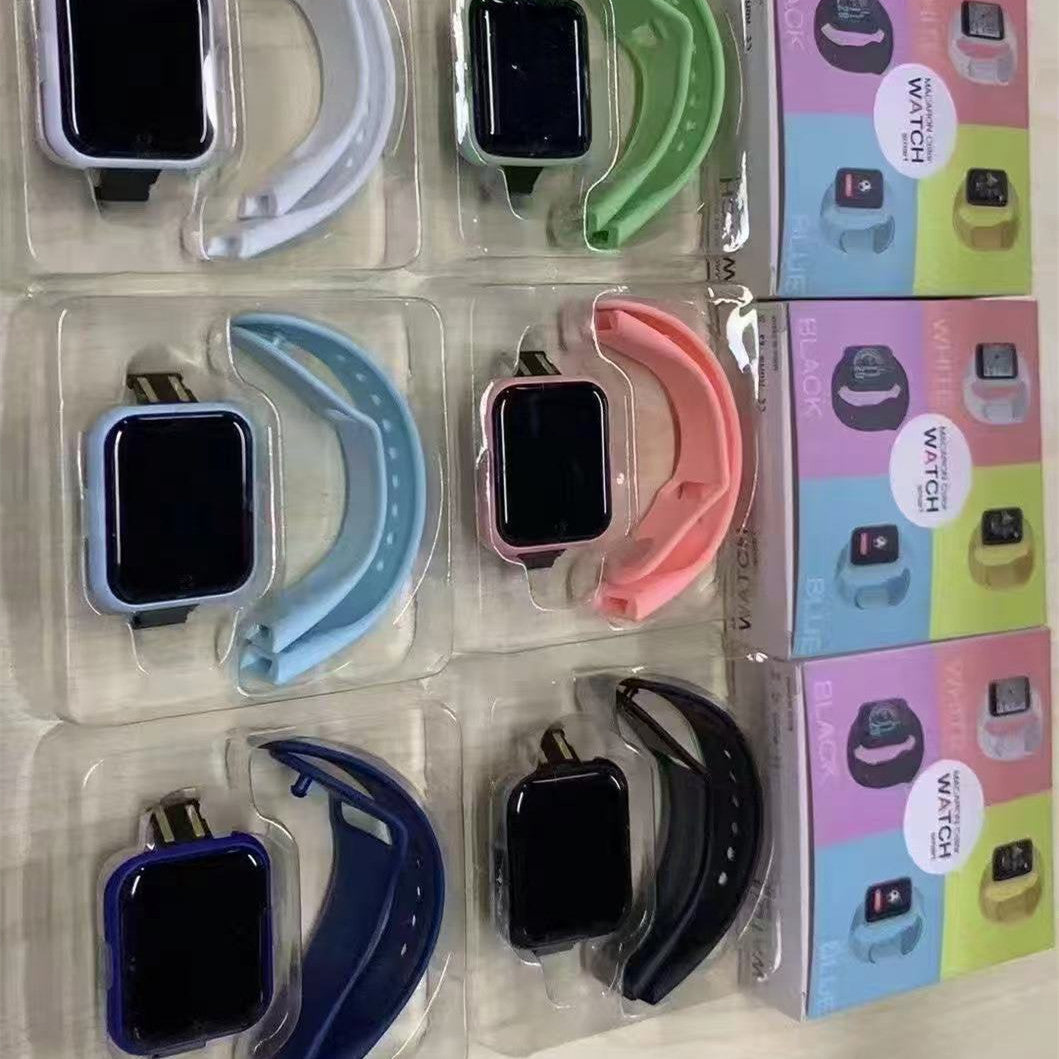 Cross-Border Popular Y68 Smart Bracelet, Sports Heart Rate Monitoring Information Push Weather Synchronization D20 Smart Watch