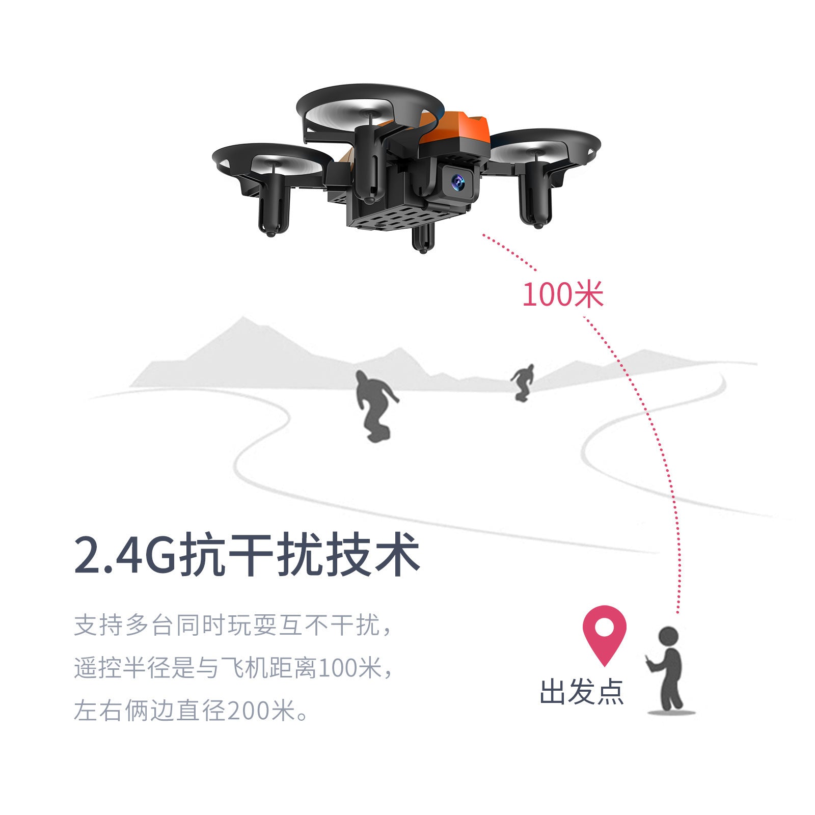 New Mini Remote Control Aircraft GT1 Drone Children's Toy Quadcopter Model Drone