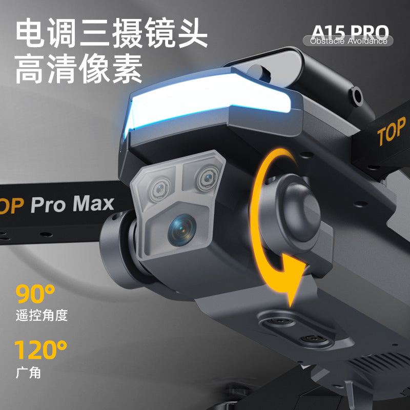 New A15Pro UAV HD three-shot comprehensive obstacle avoidance four-axis aircraft remote control aircraft toy