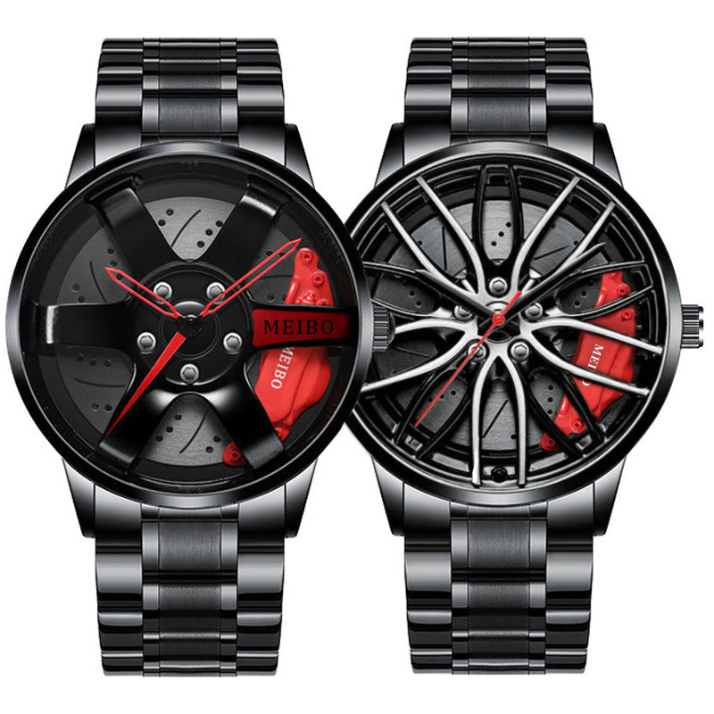Official full-automatic movement watch men's vacuum plating wheel style non-mechanical watch new generation of hair